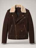 Brown Suede Jacket – front view